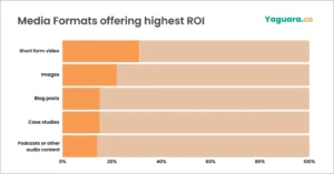 graph showing that short video formats have the most ROI as compare to other media